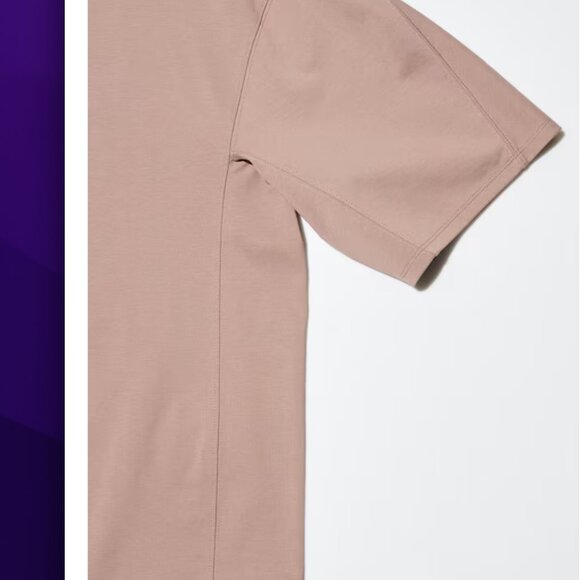 UNIQLO U AIRism Cotton Relaxed T-Shirt BROWN Size M NWT - Picture 4 of 7